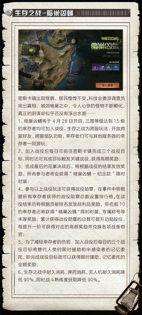 《明日之后》更新公告 | 密斯卡镇传来异闻，明日迎来全新征程！图片_2