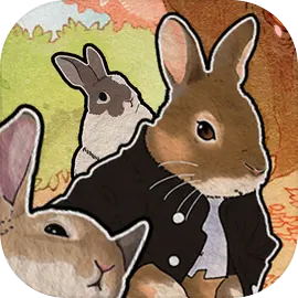 挤在一起的兔兔图片