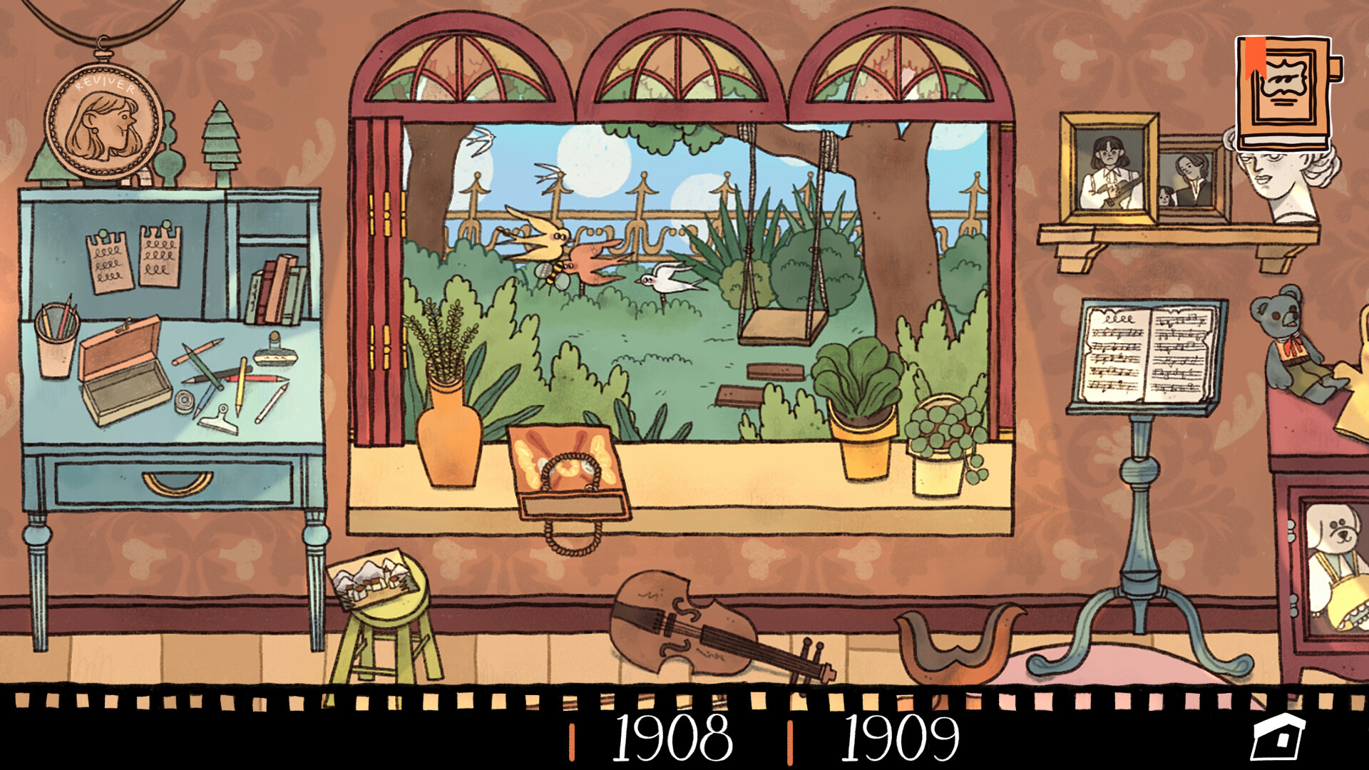 窗台上的蝴蝶图片