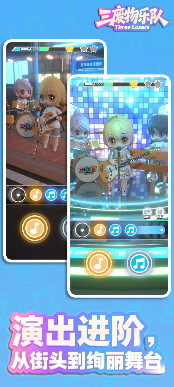 三废物乐队图片