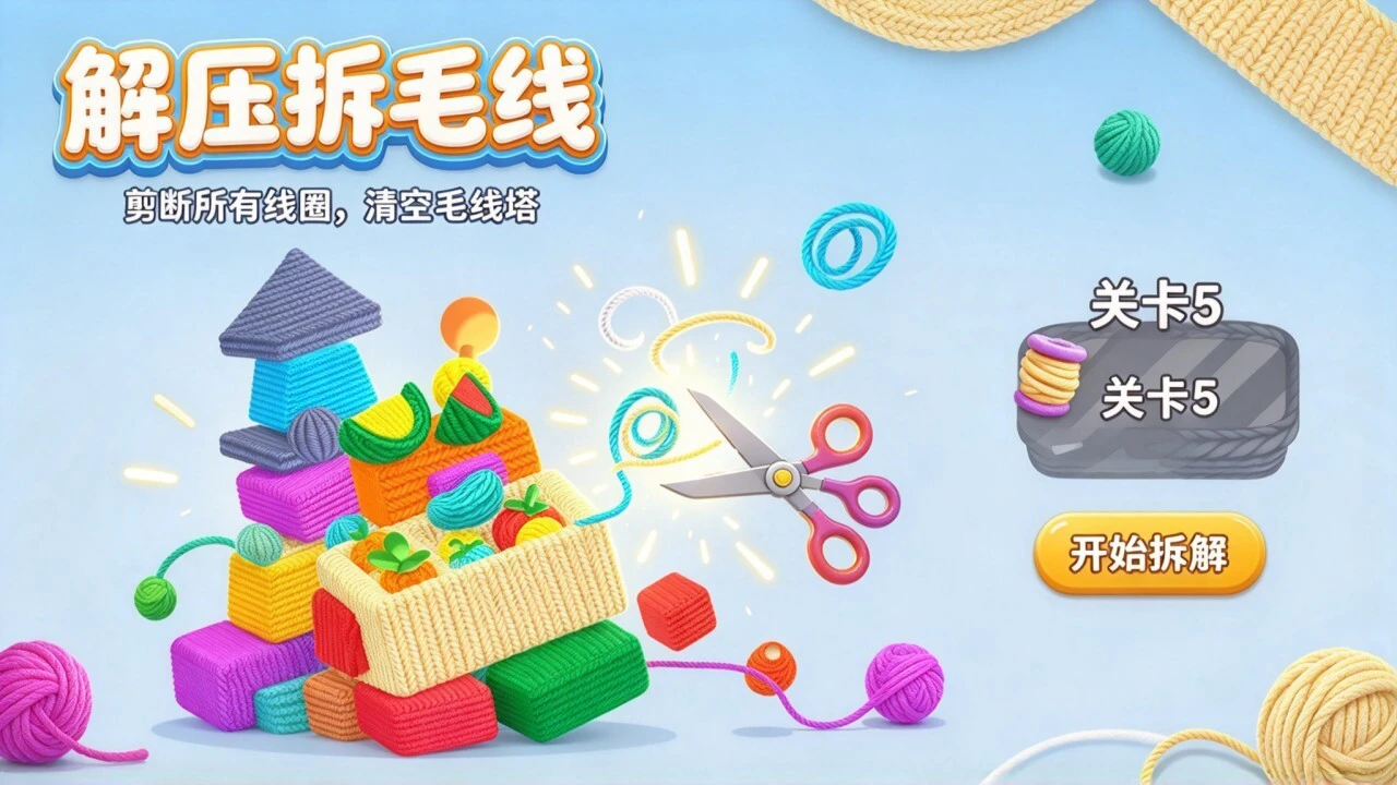 解压拆毛线_4