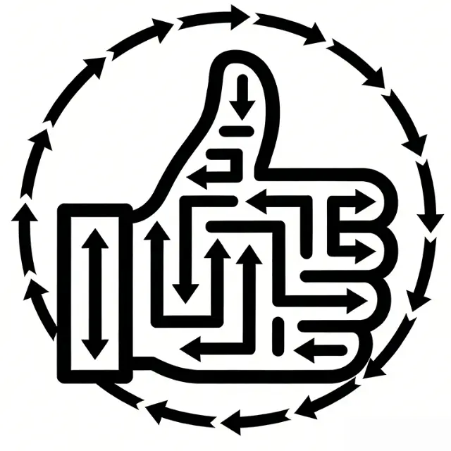 指上消箭头ICON