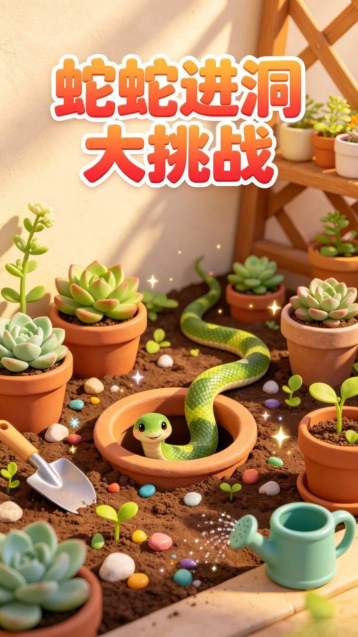 蛇蛇进洞大挑战_1