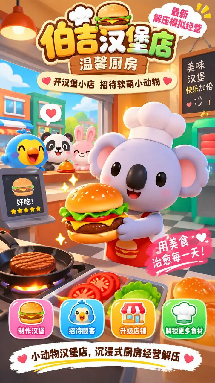 伯吉汉堡店-温馨厨房_3