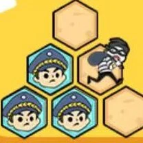 警察抓小偷围堵ICON