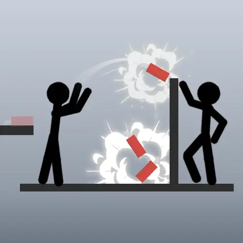 火柴人摔炮仗ICON