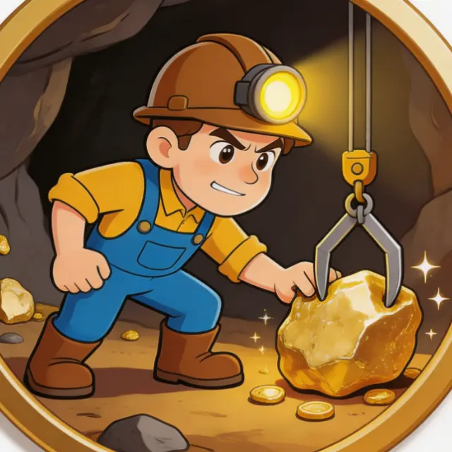 矿工挖矿黄金ICON