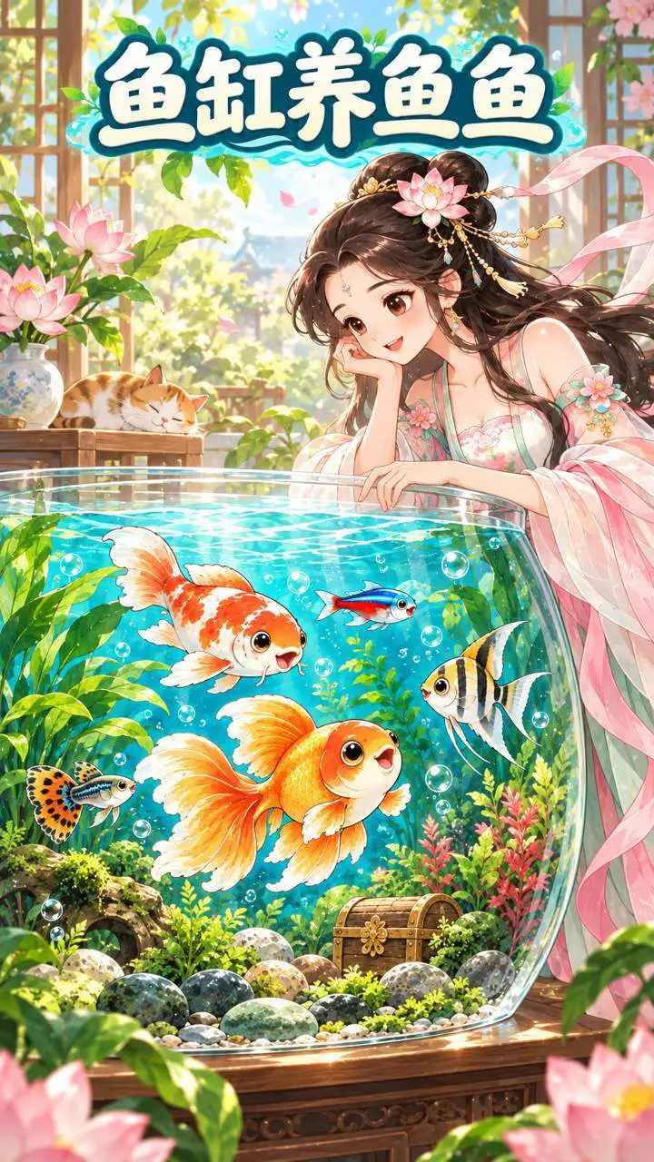 鱼缸养鱼鱼鱼_3