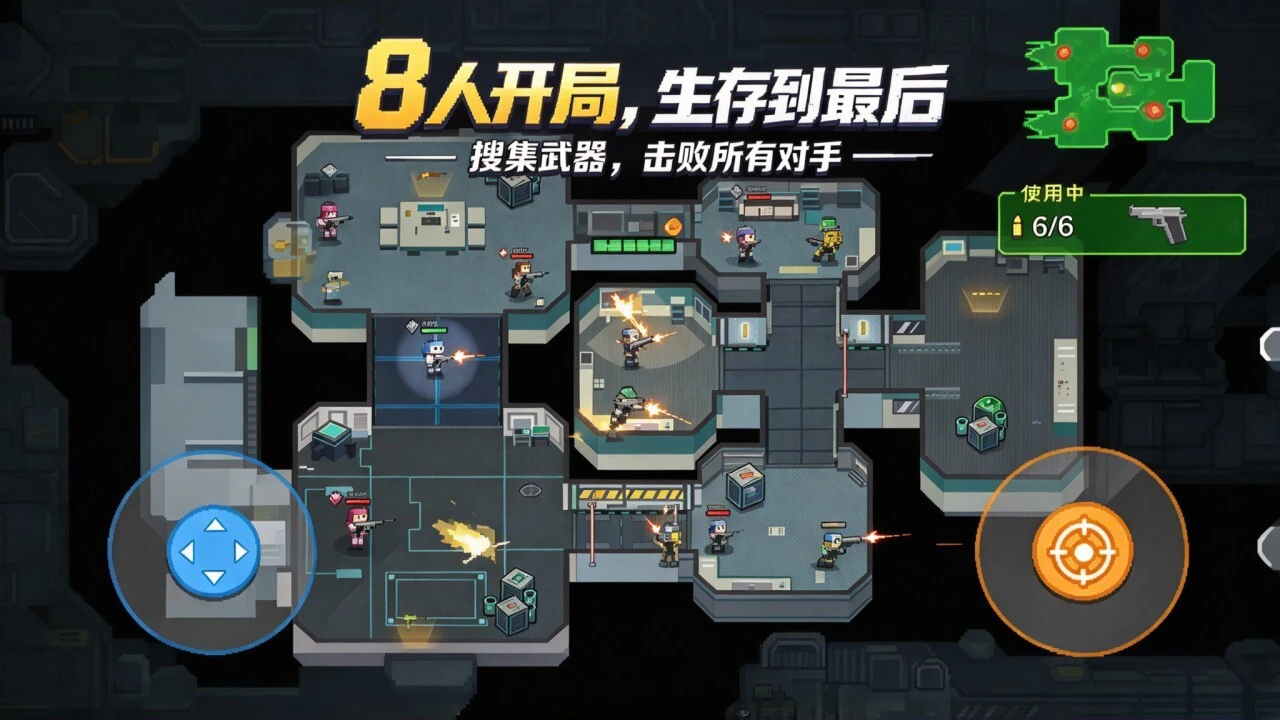像素吃鸡枪战游戏_5