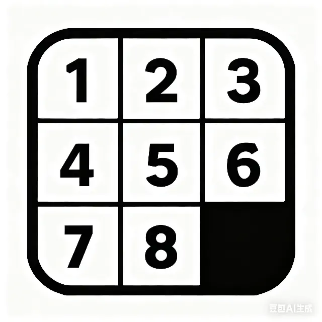 数字拼图益智游戏ICON