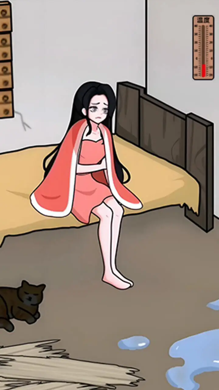 美女破屋取暖_1