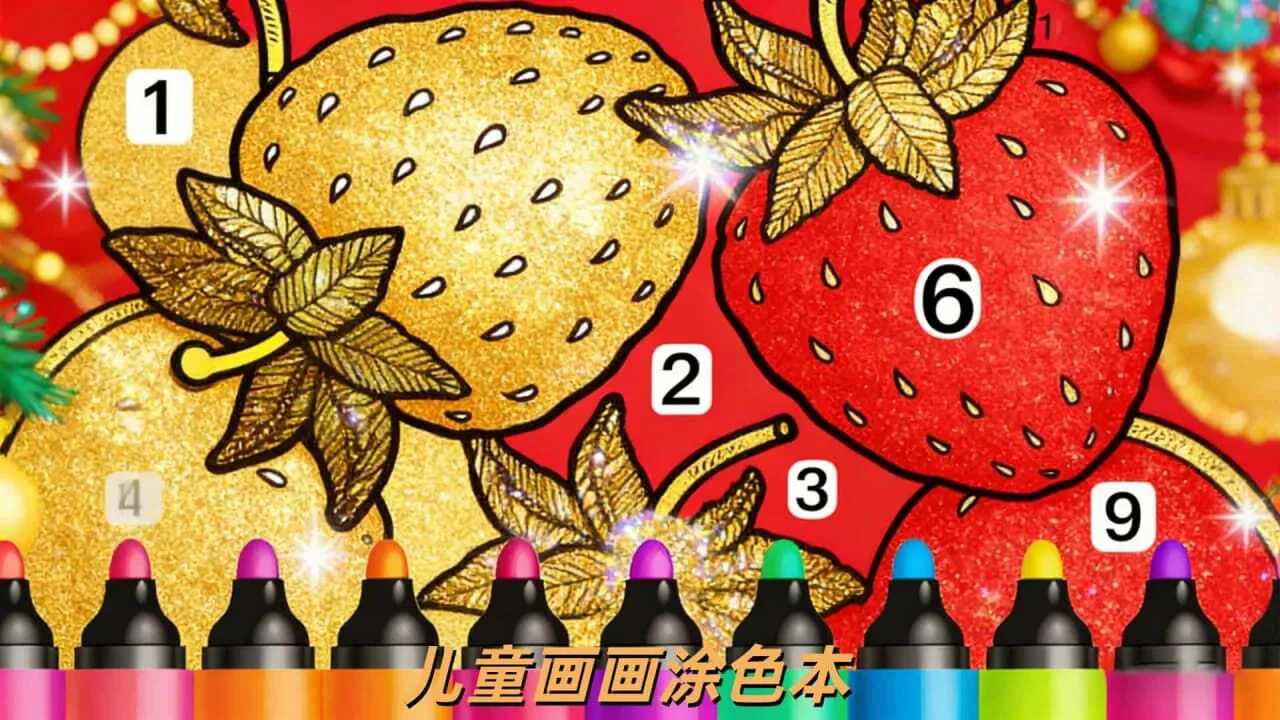 儿童画画涂色本_5