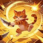 冒险猫旋转刀解压打怪ICON
