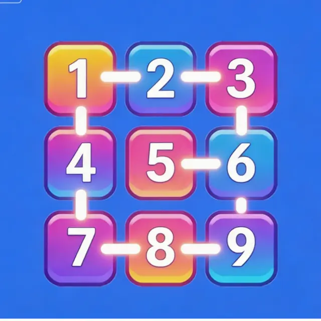 数字一笔画线ICON
