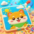 拼豆沙画我爱玩ICON