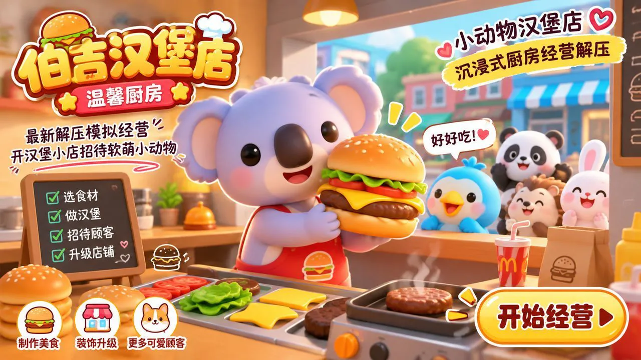 伯吉汉堡店-温馨厨房_4