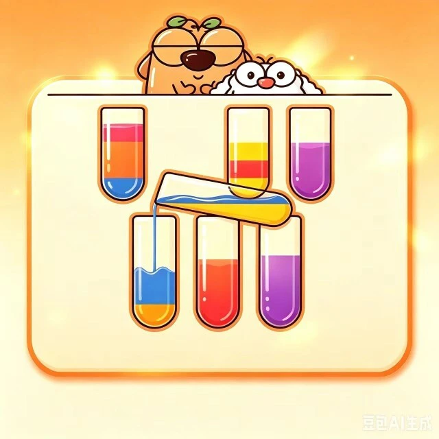汪汪闲趣倒水ICON