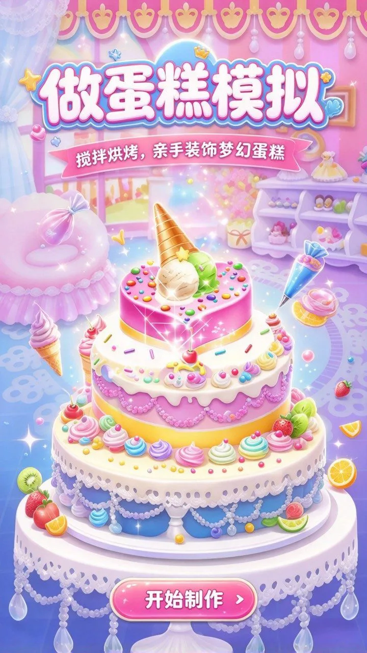 做蛋糕模拟游戏_1