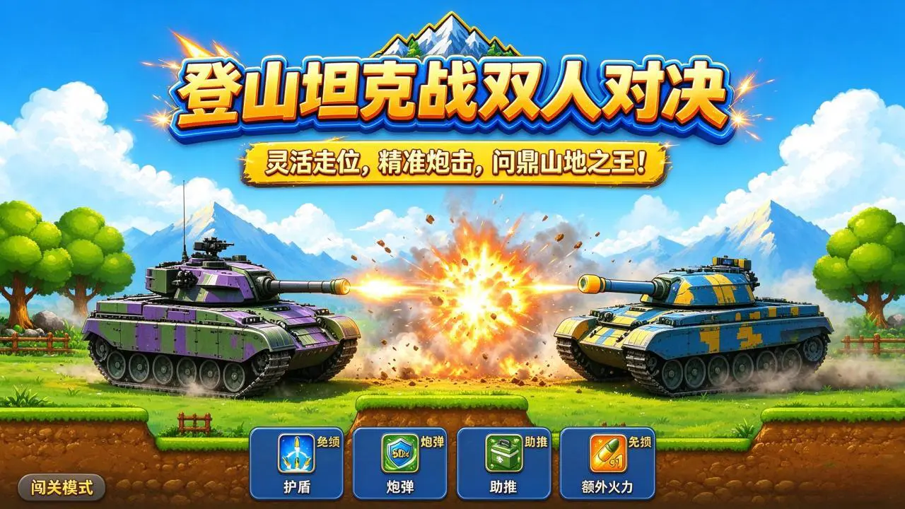 登山坦克战双人对决_5