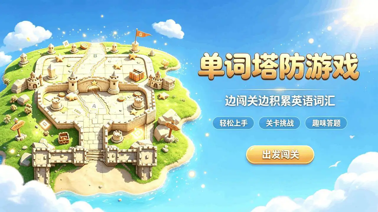 单词塔防游戏_6