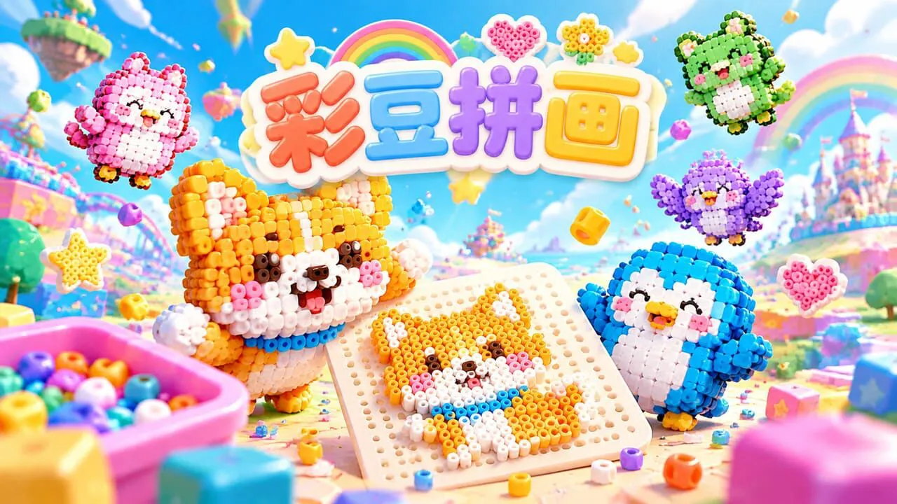 彩豆拼画_6
