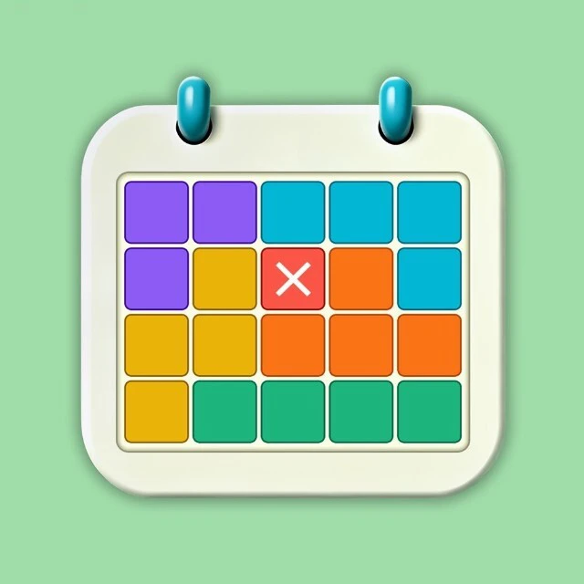 趣味日历方块拼图ICON