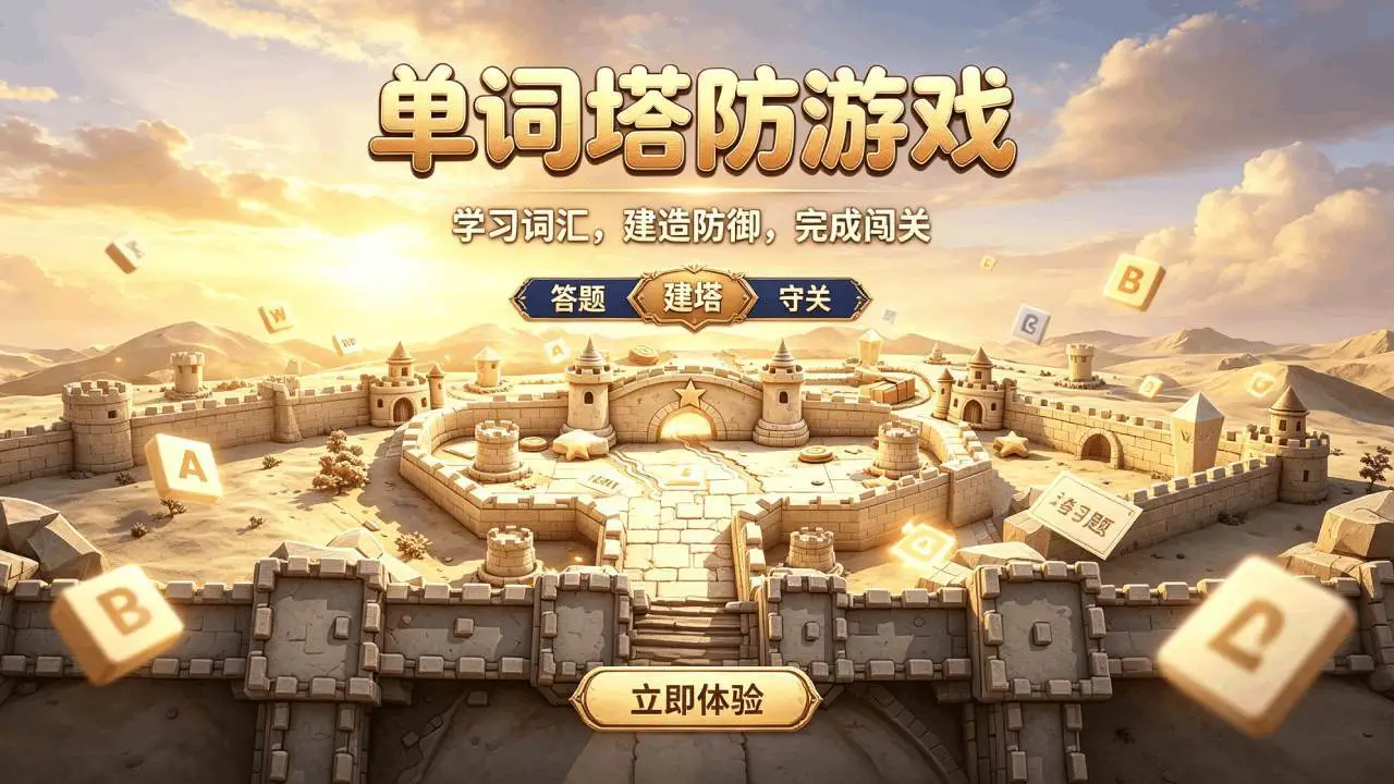 单词塔防游戏_5