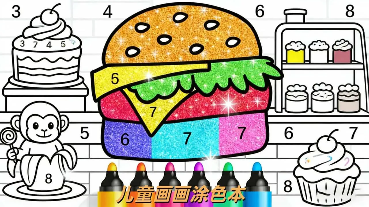 儿童画画涂色本_6