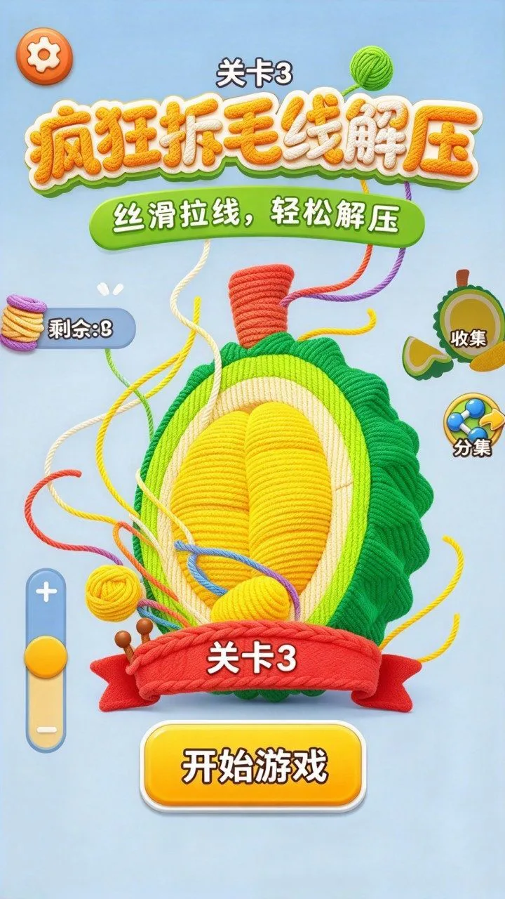 疯狂拆毛线解压_1