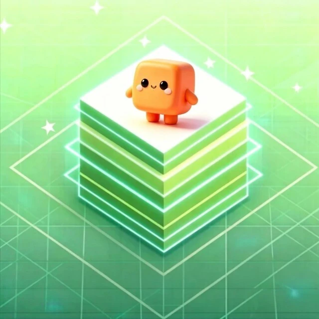 小方块往上冲ICON