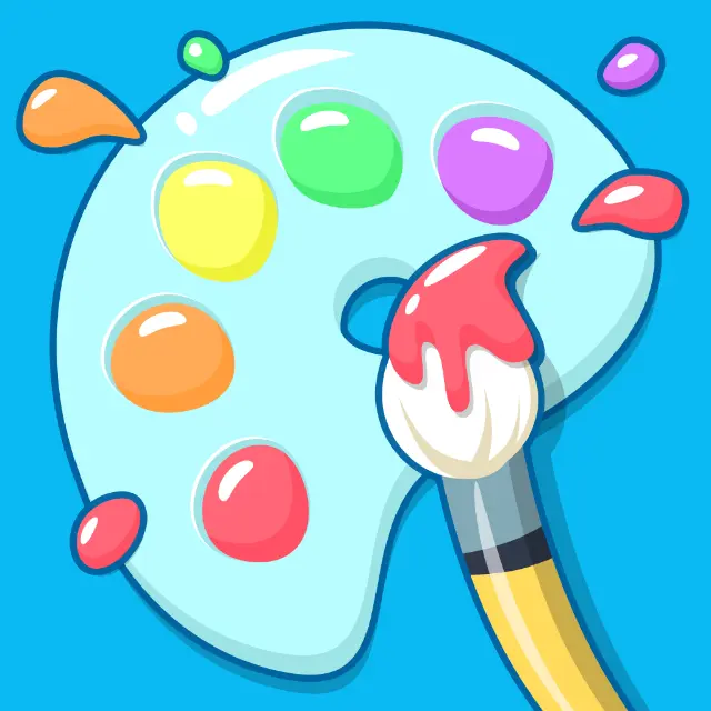 儿童涂色游戏ICON