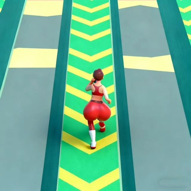 女生健身跑酷ICON