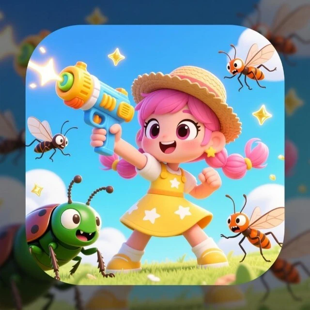 小女生大战害虫ICON