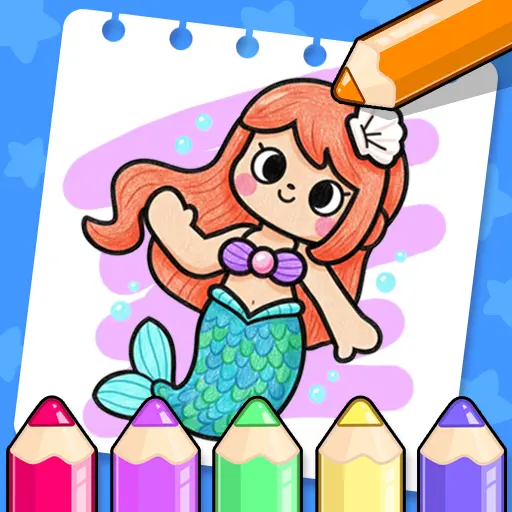 儿童画画涂色本ICON