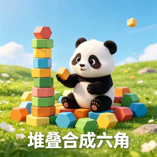 堆叠合成六角ICON