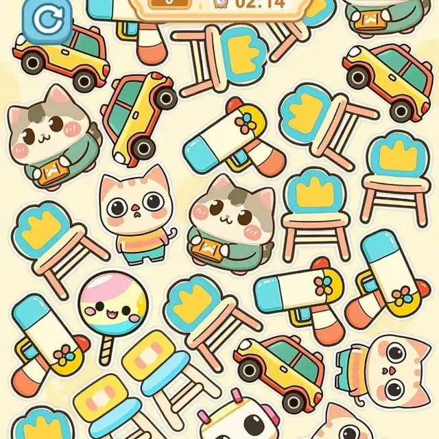 可爱抓猫猫ICON