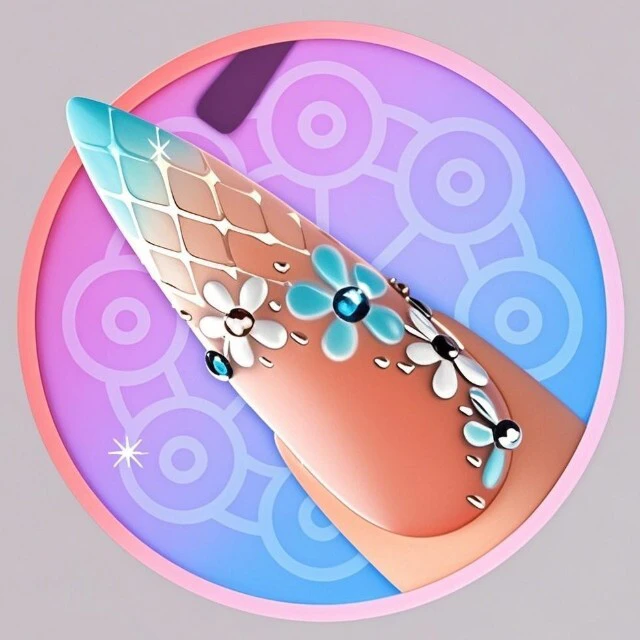 女生做美甲小游戏ICON