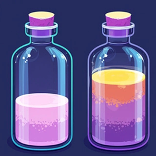 瓶子游戏颜色倒水ICON