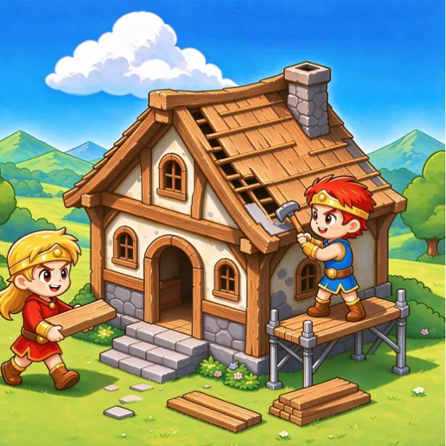 双人王国建造生存ICON
