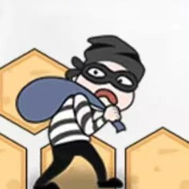 警察抓住小偷ICON