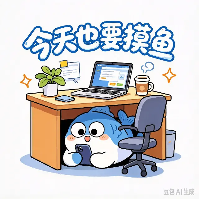 今天我要摸鱼ICON