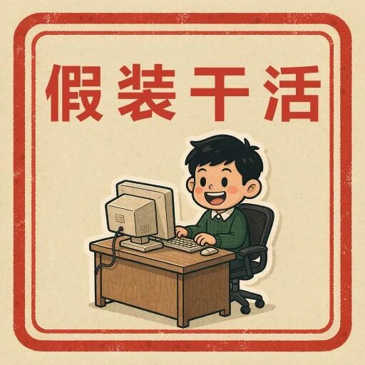 假装干活ICON
