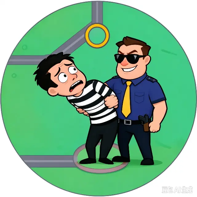 警察逮小偷ICON