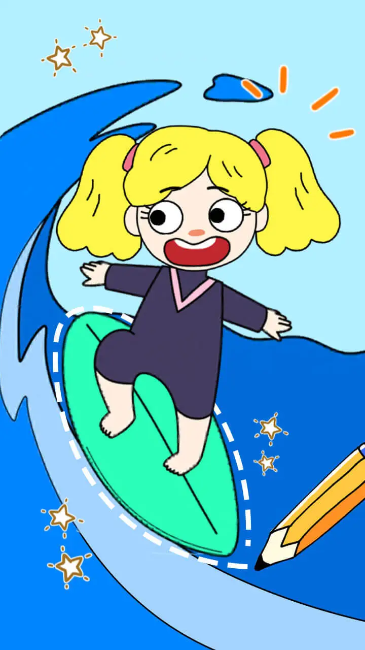 画线小女孩_3