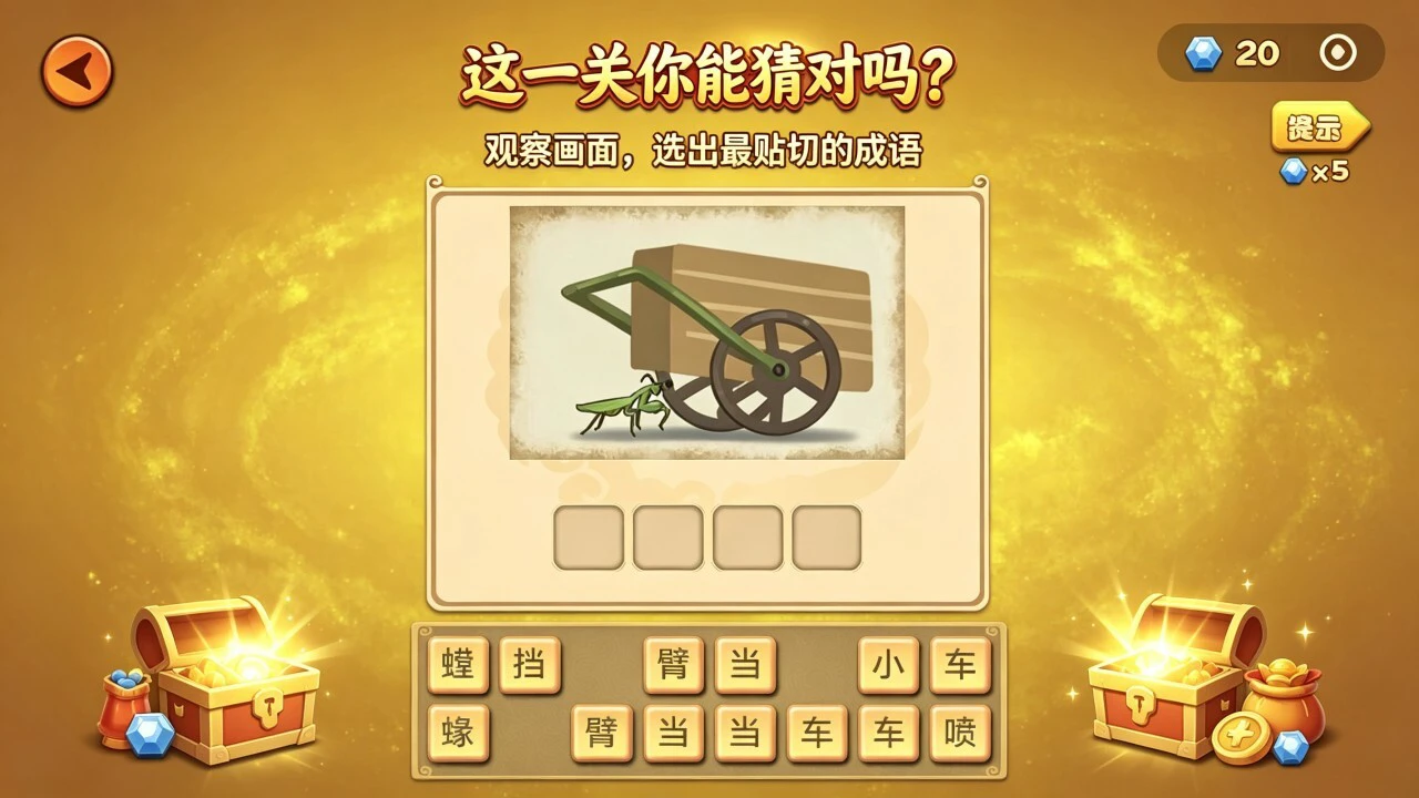 谐音梗看图猜成语_6