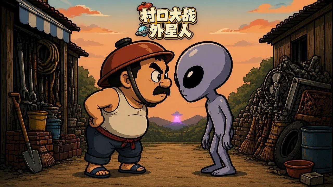 村口大战外星人_6