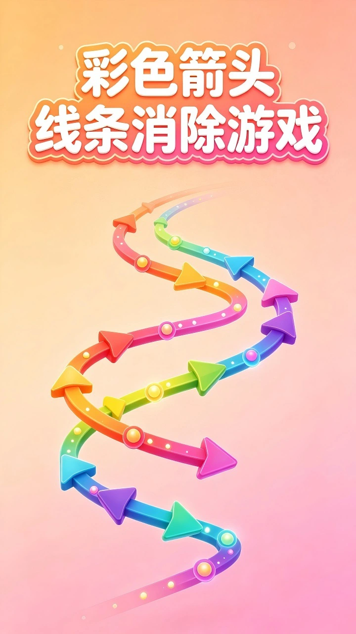 彩色箭头线条消除游戏_1