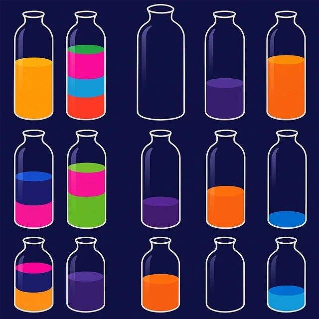 倒水瓶解压游戏ICON