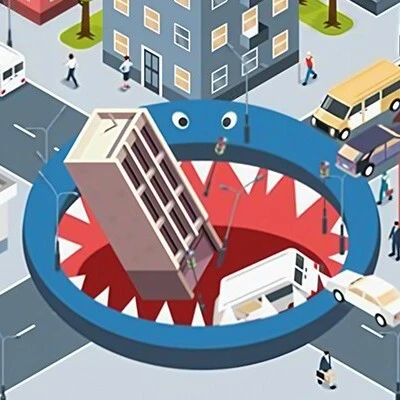 黑洞入侵吞掉城市ICON
