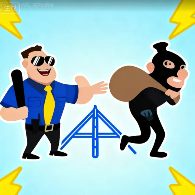 三个警察抓小偷ICON